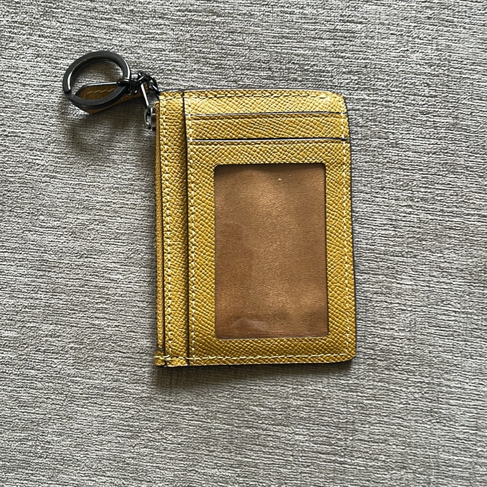 Coach Yellow Keychain Wallet - Picture 3 of 3